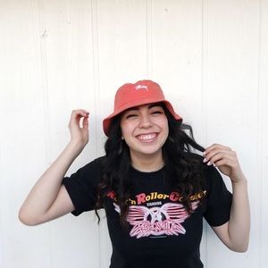 Orange Stussy Bucket Hat